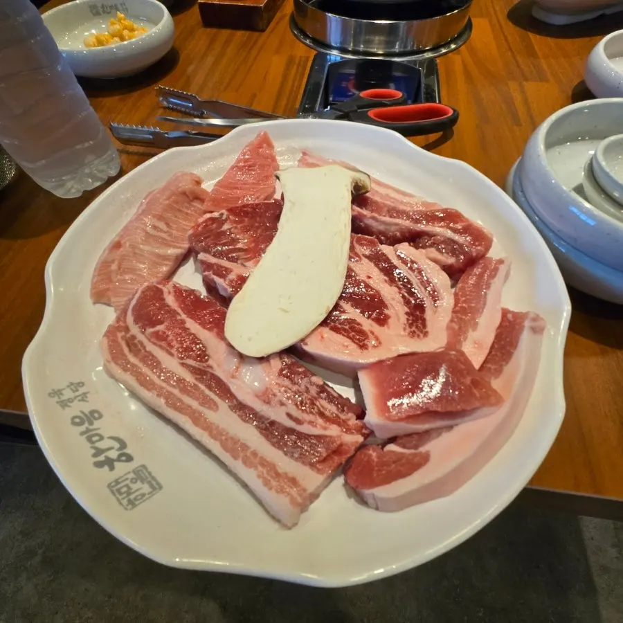 Aged pork menu selection