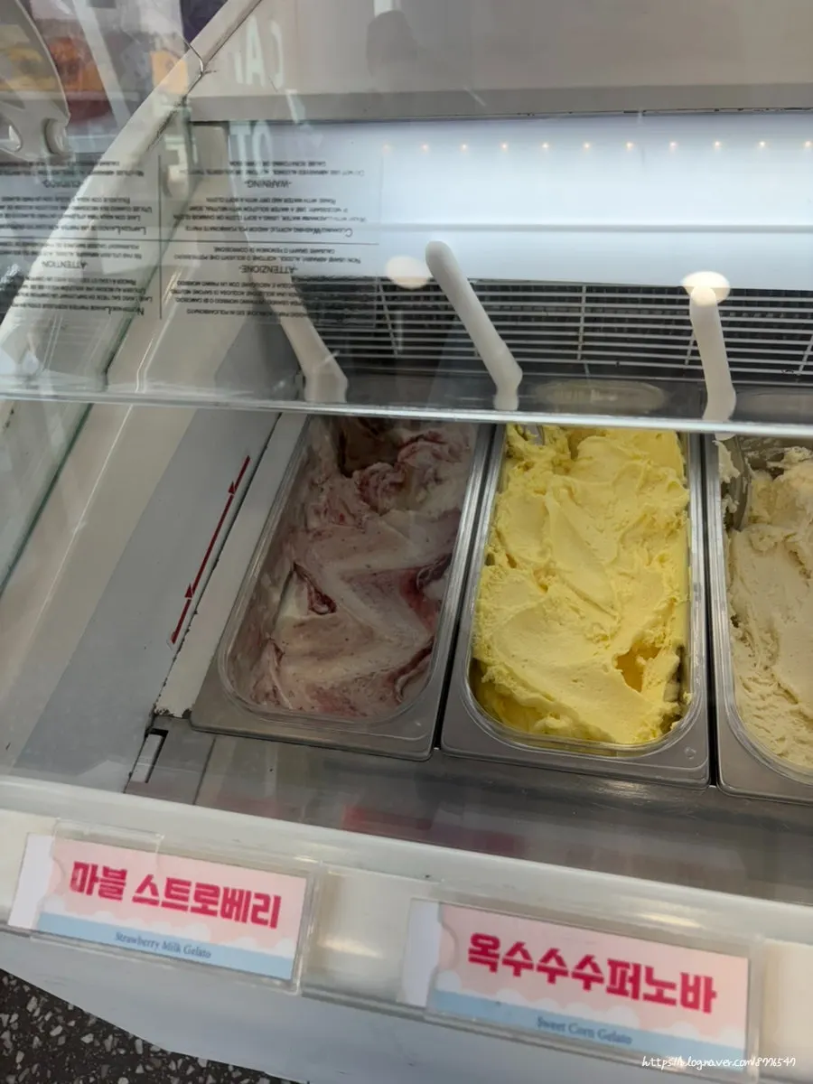 강릉 중앙시장 근처 하이젤라또 간판