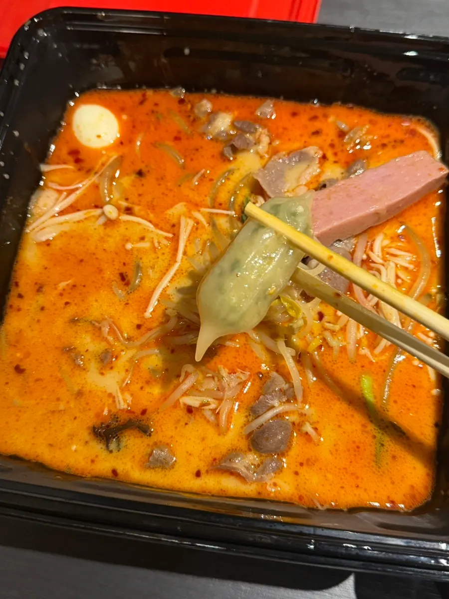 Malatang with corn sausage