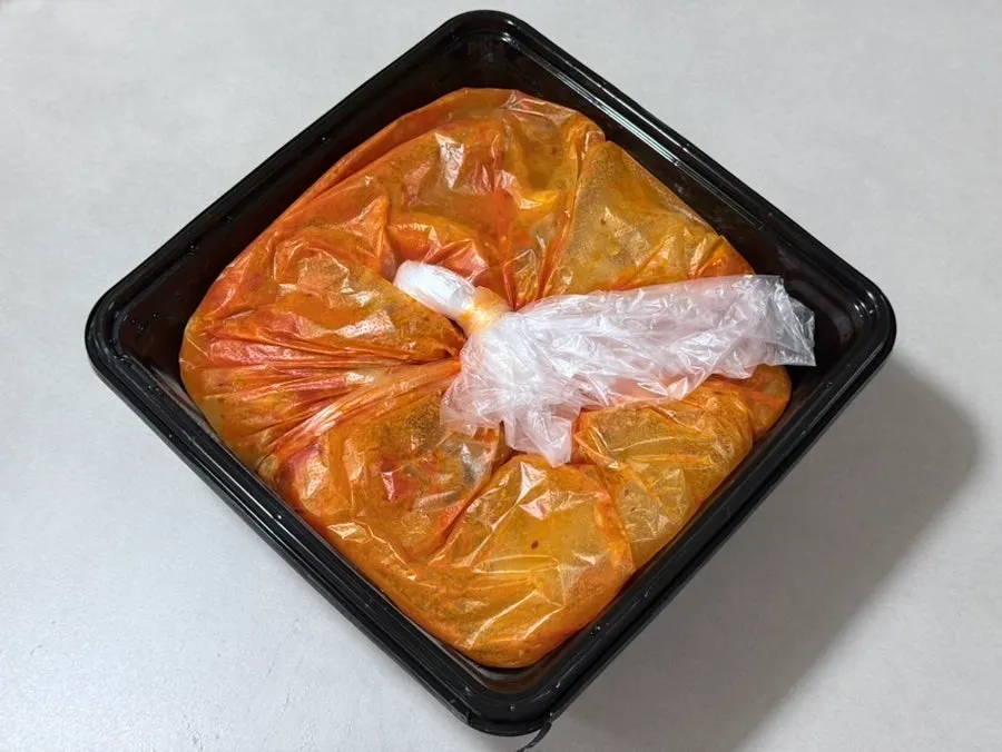 Malatang takeout containers brought home