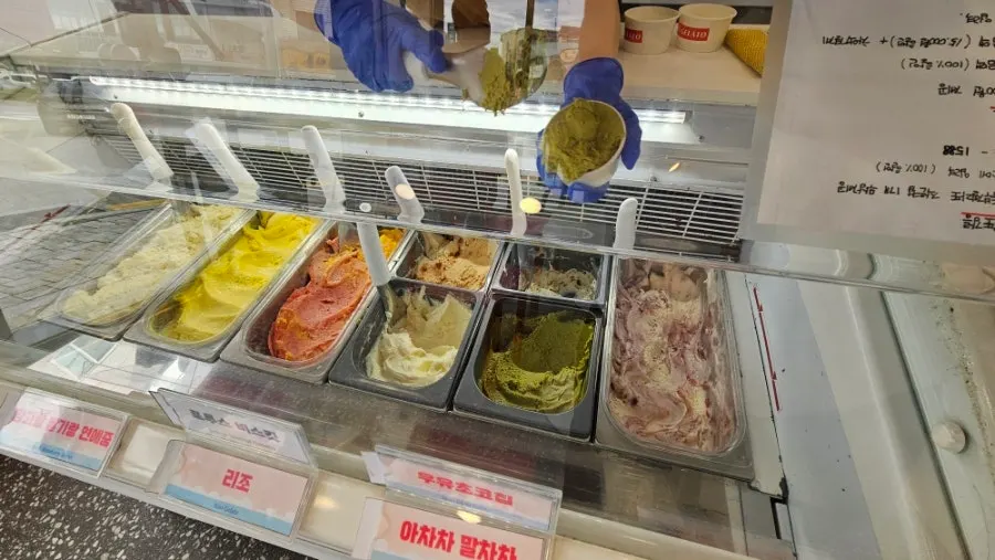 Corn Supernova gelato made with Chodang sweet corn