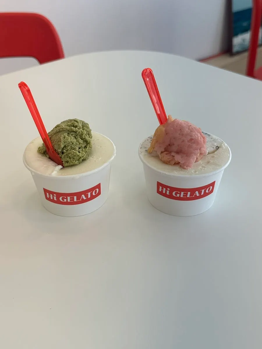 Large cup with sundubu and riso gelato