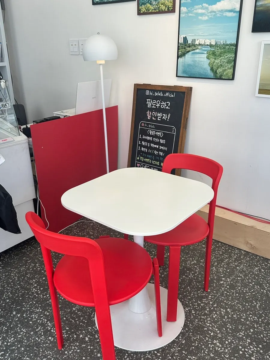 Interior with tables set up