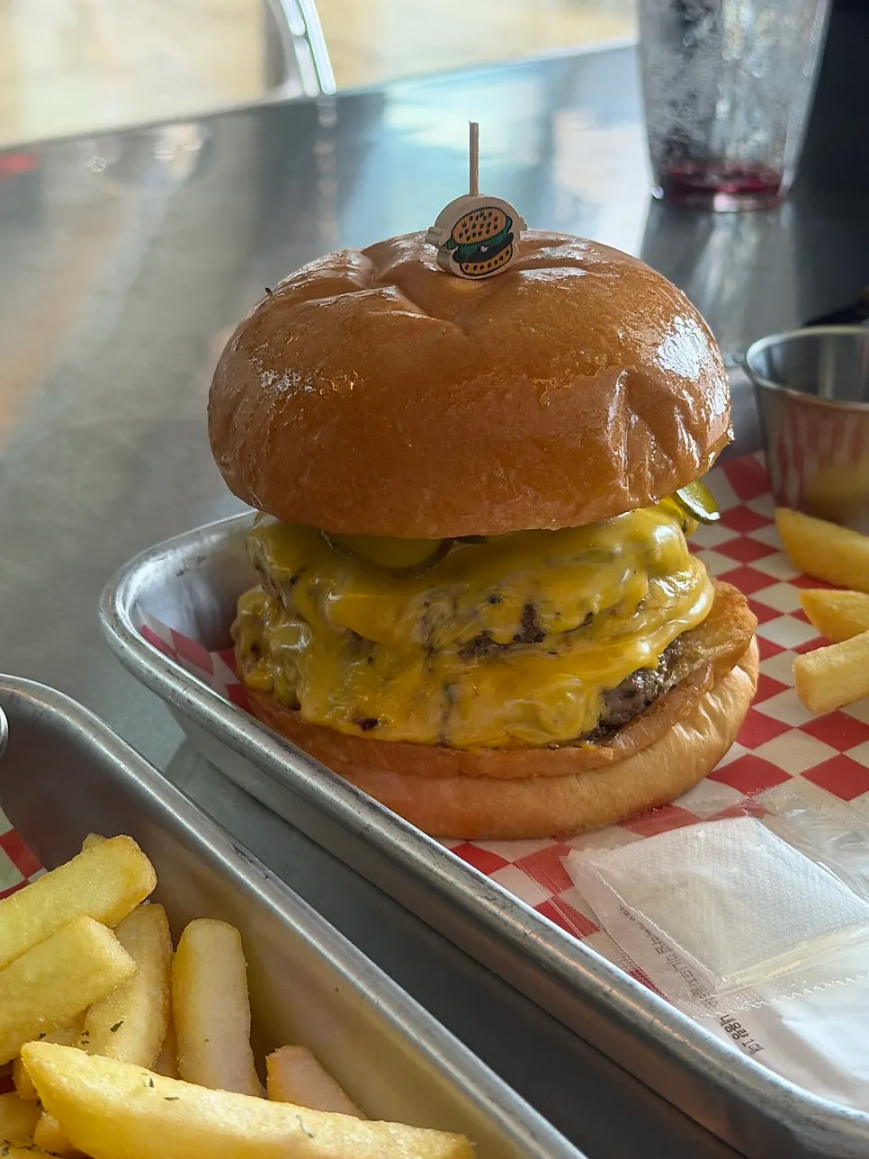 Vertical shot from the day-one visit to Moana Burger
