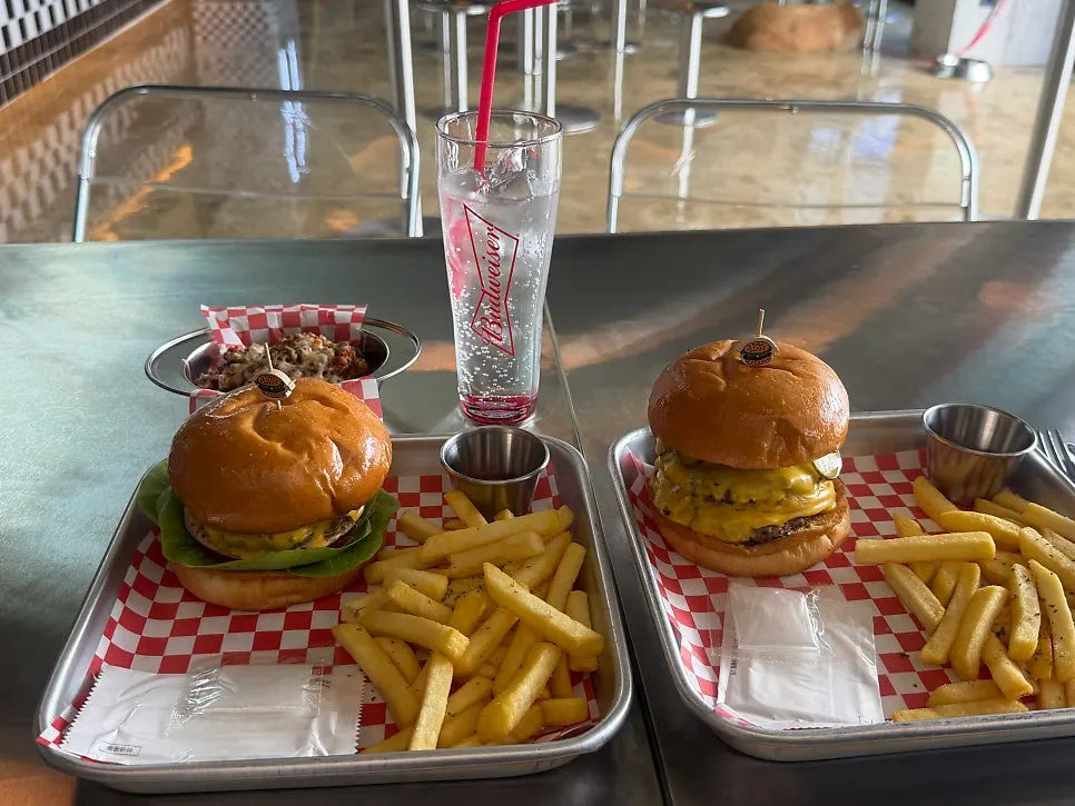 Burger with juices flowing to the last bite