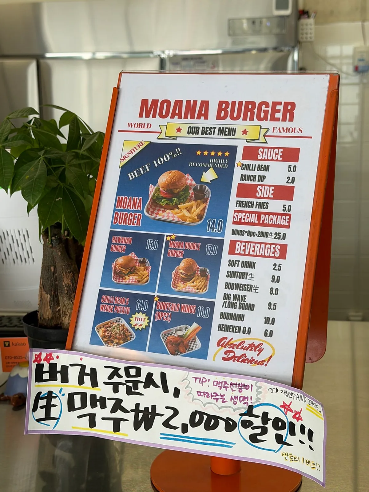 Yeoreum, the resident dog at Moana Burger
