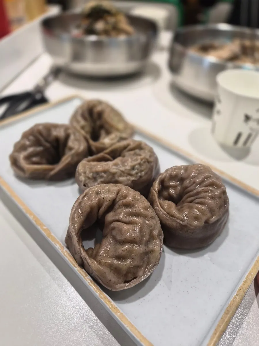 A plate of buckwheat mandu