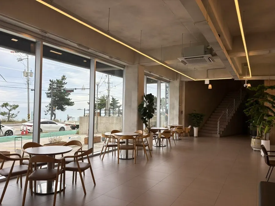 Window seating inside Baegya Coffee