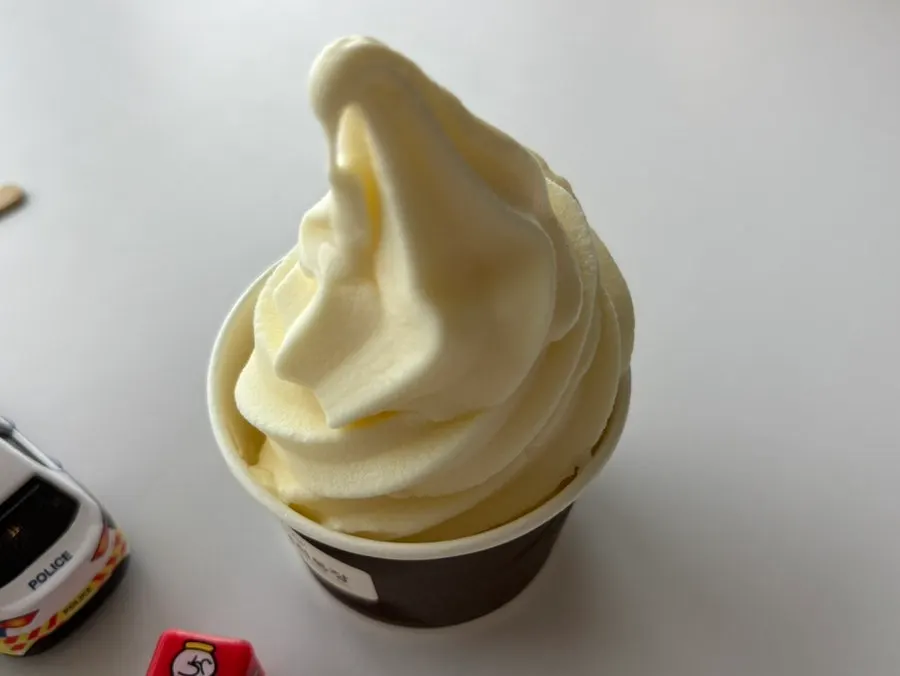 Close-up of Baegya Coffee's milk ice cream