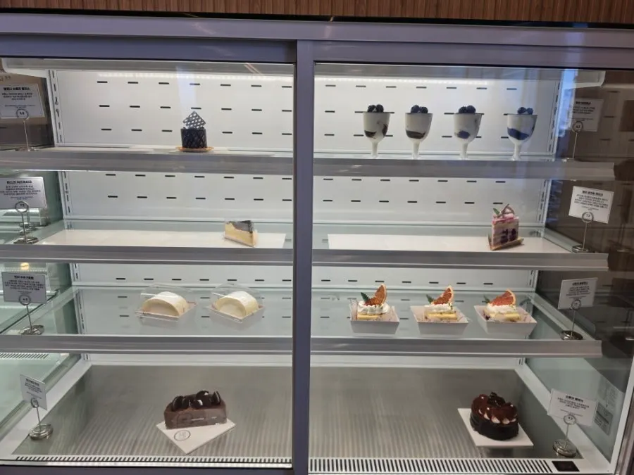 Bakery counter at Baegya Coffee