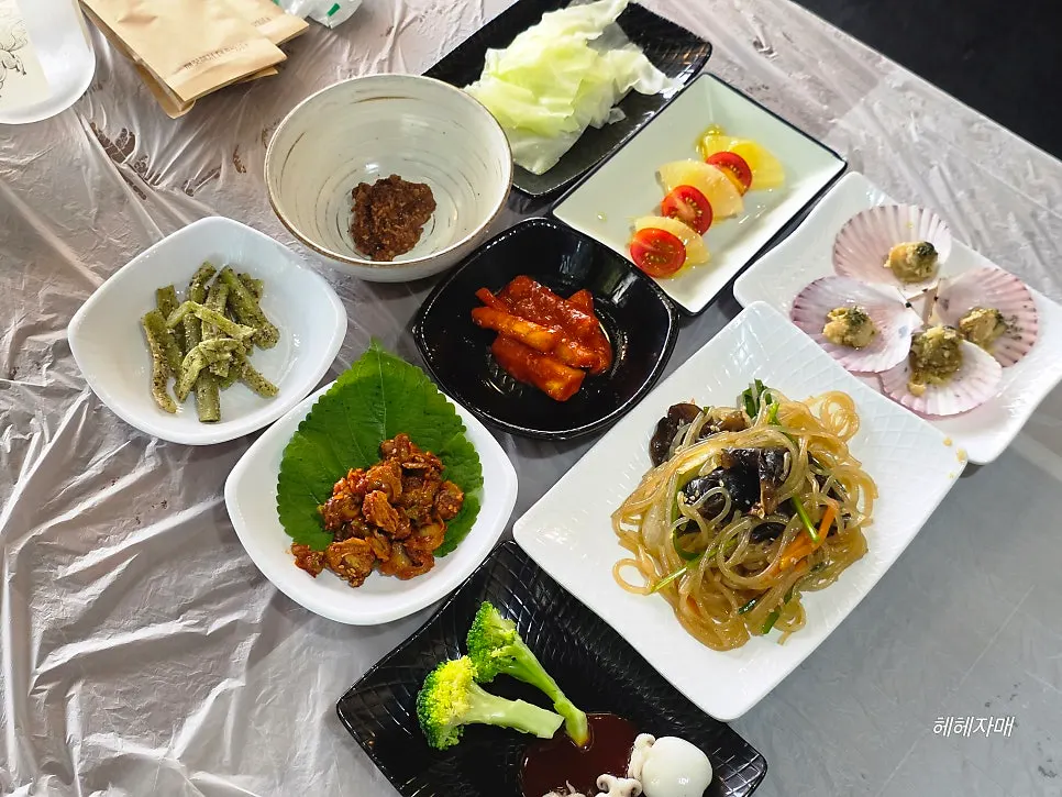 사임당 한상 반찬 이미지