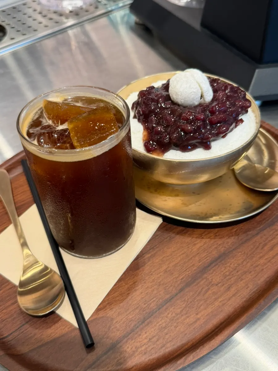 Carefully made homemade patbingsu