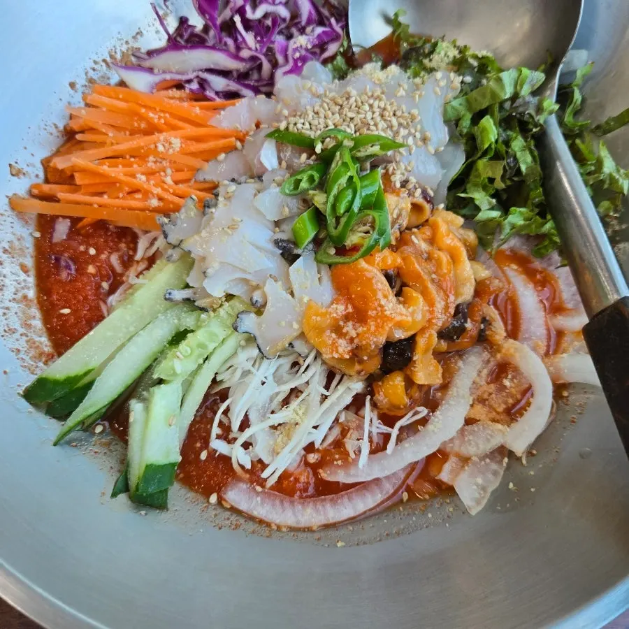 연화마을 꼬막비빔밥 메뉴판