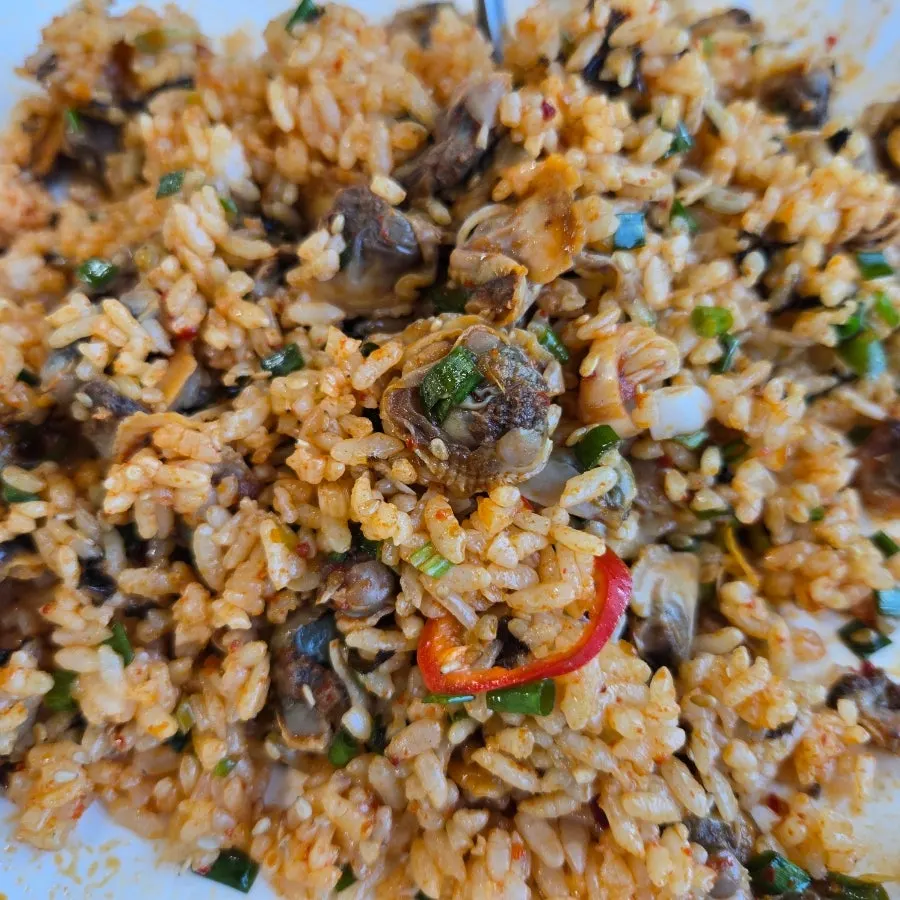 꼬막비빔밥 상차림 전체