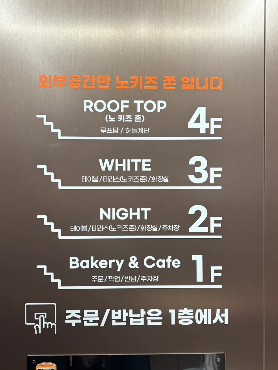 Vertical shot of Baegya Coffee's building entrance