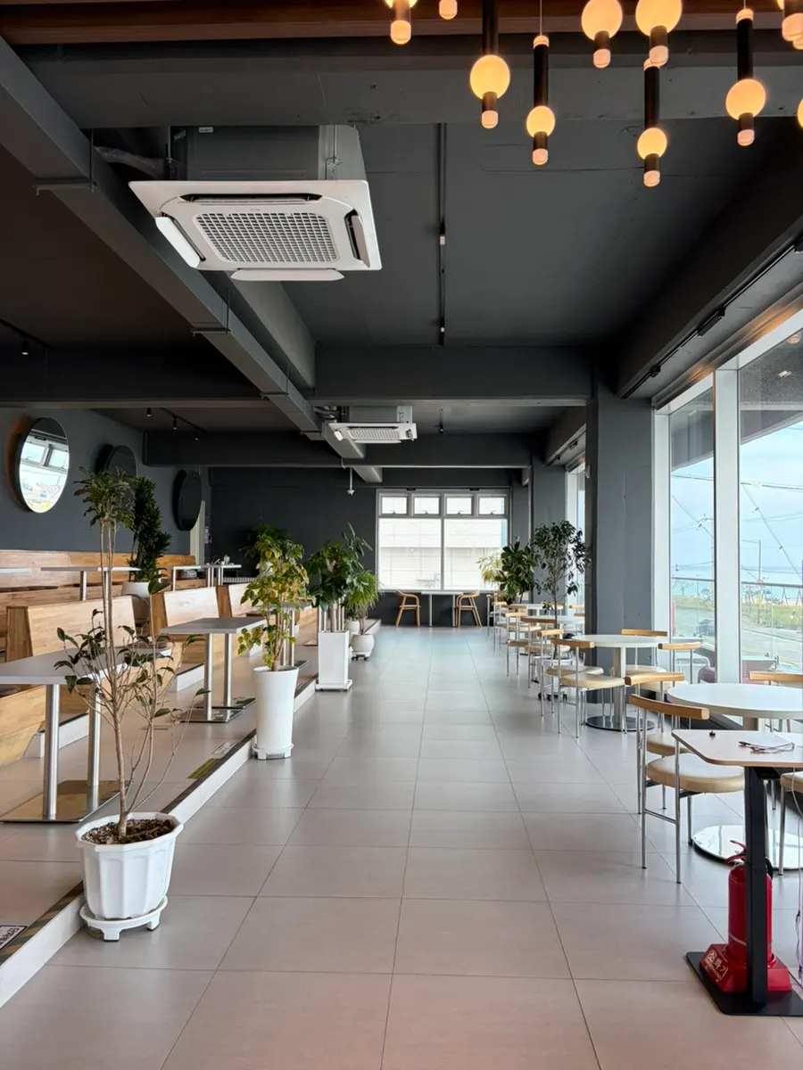 The spacious interior of Baegya Coffee spanning 1st to 3rd floors