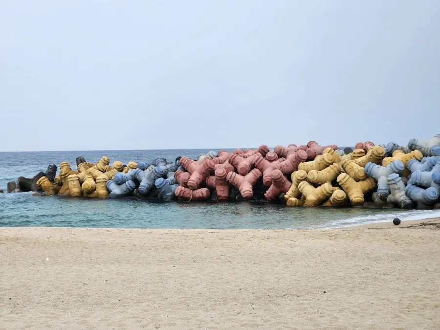 View of Sageunjin Beach near Baegya Coffee