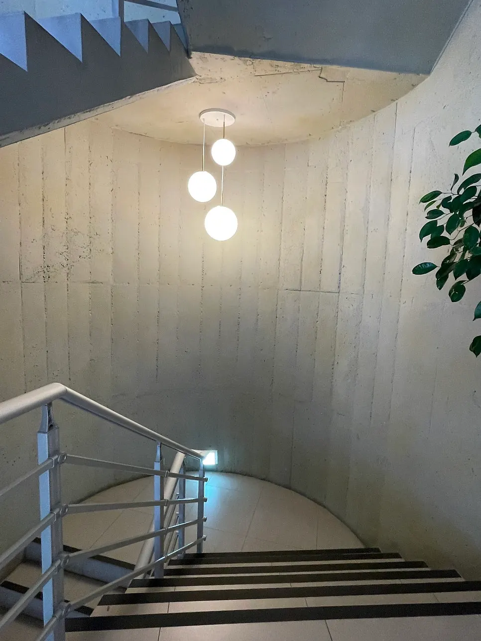 Wood-toned interior seating at Baegya Coffee