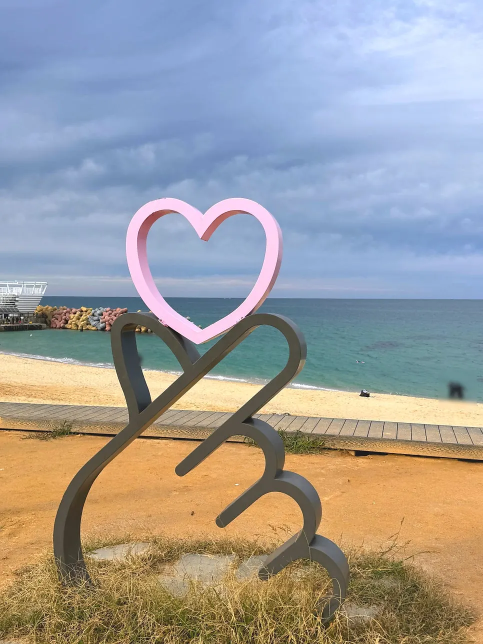 Wide-open view of Gyeongpodae Beach