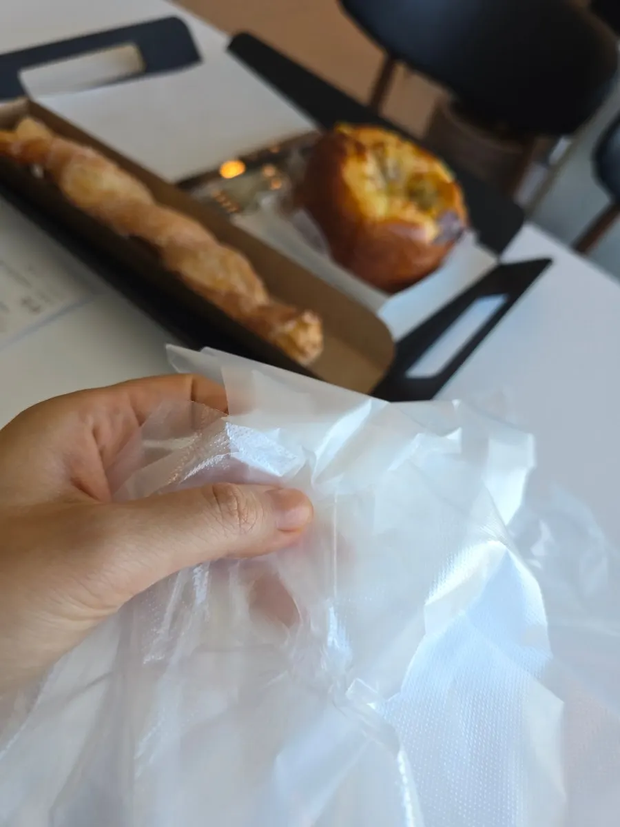 Leftover bread before packing it up