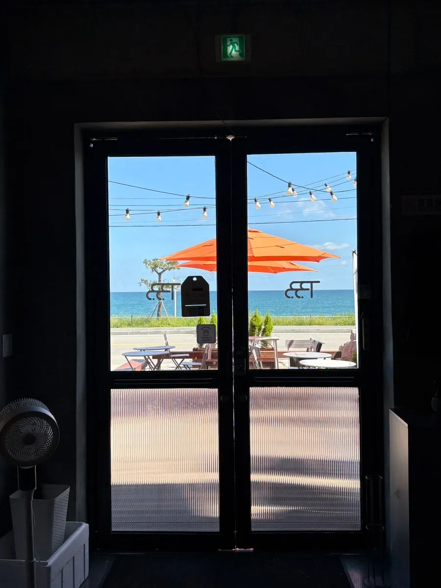 View of Sageunjin Beach from Burger Bar