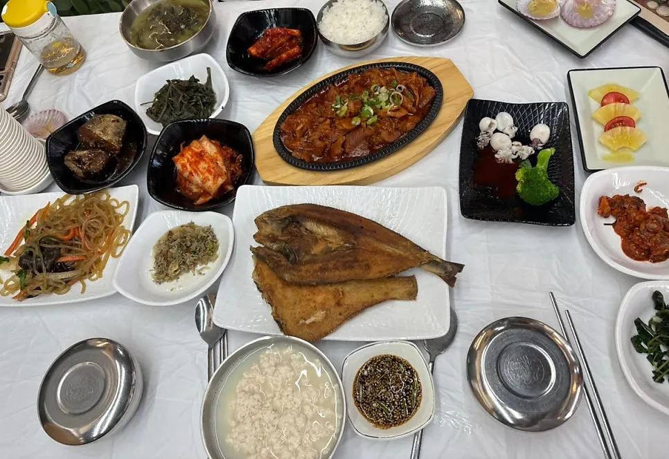 사임당한상에 함께 나온 잡채