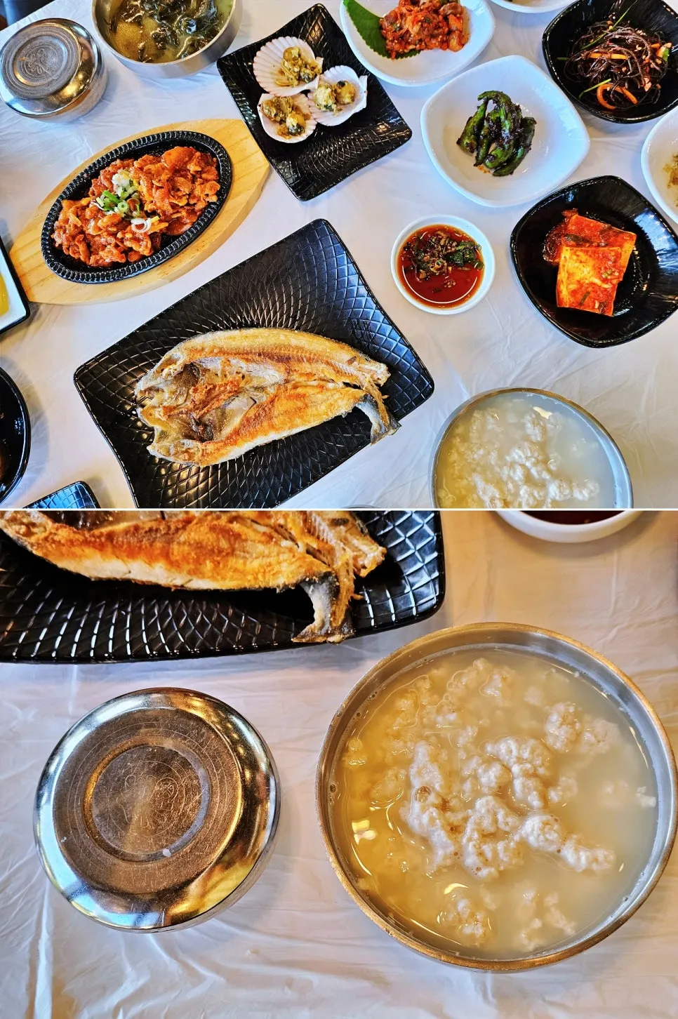 간장 소스를 올린 초당순두부