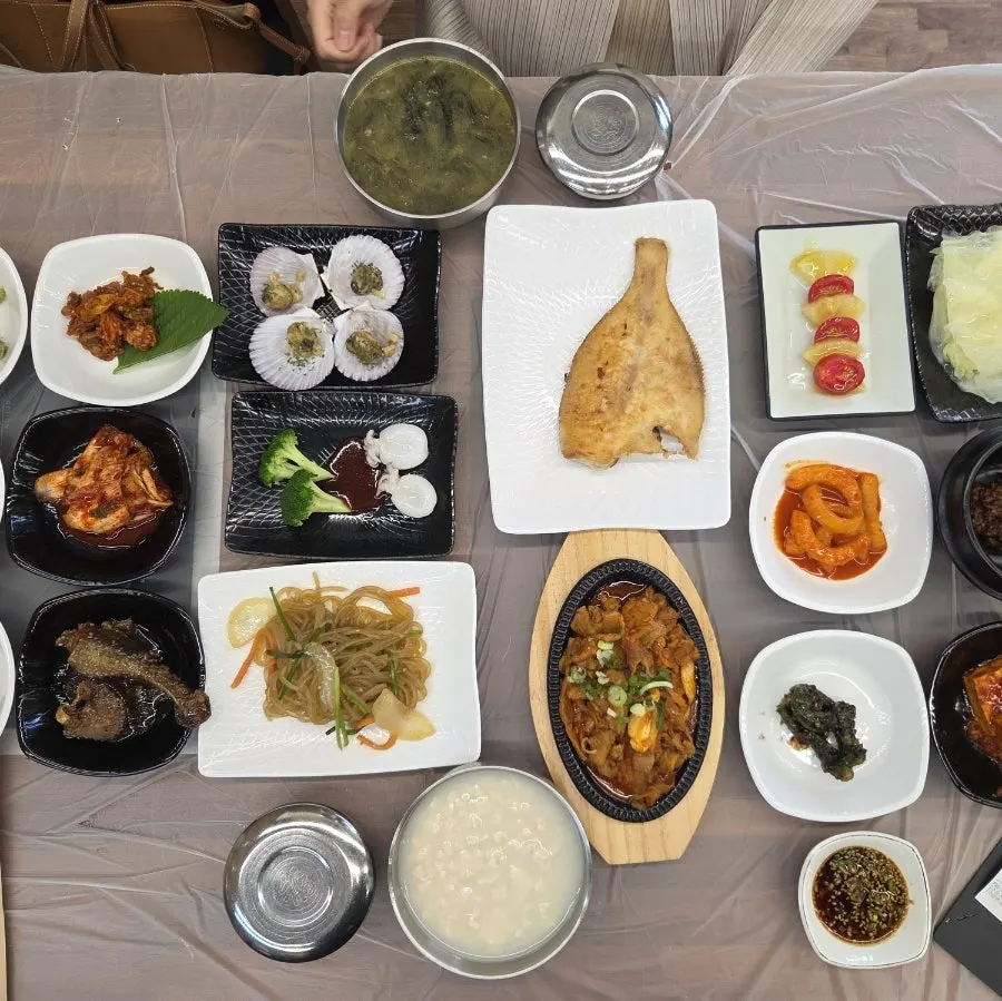 사임당 한상 2인 상차림 전체