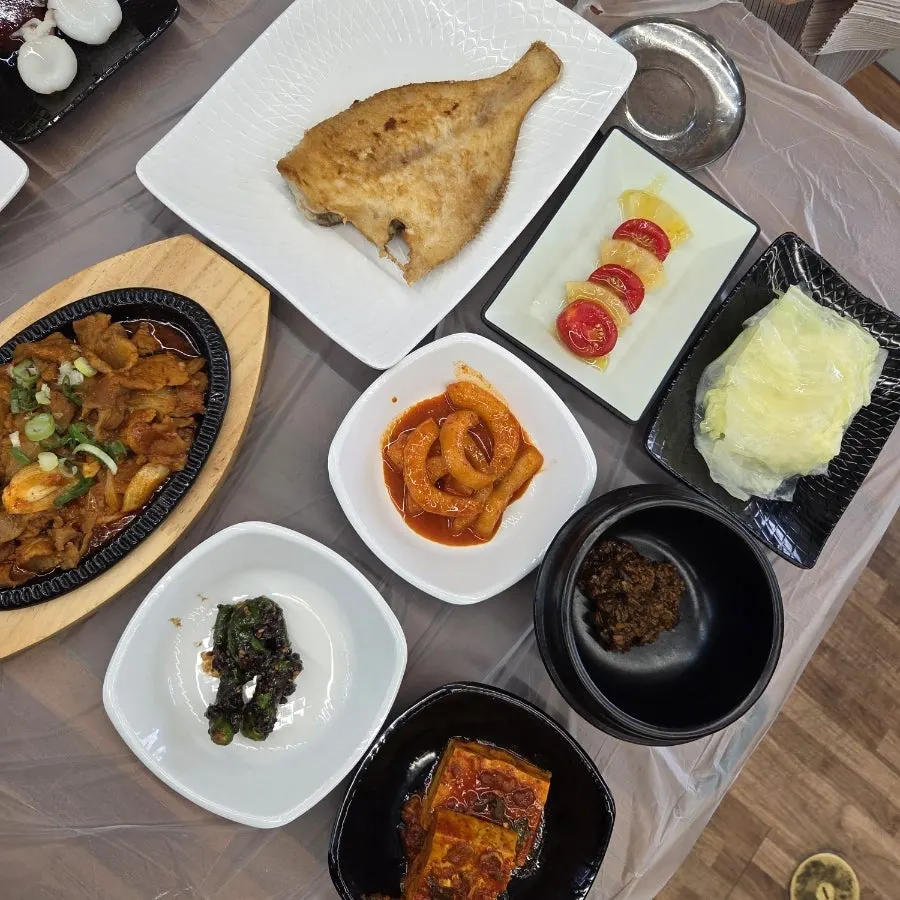 식사를 마친 사임당 한상 상차림