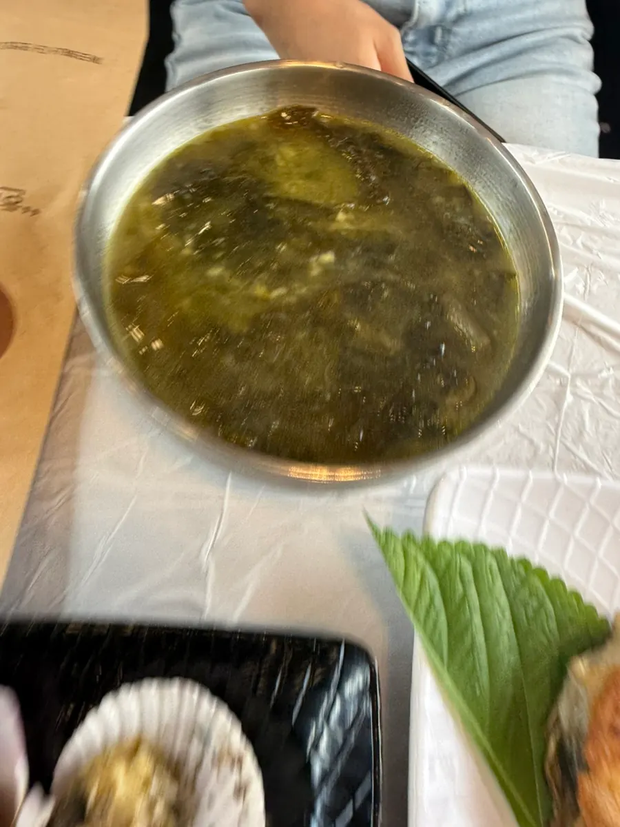 Mild chodang sundubu served in a large bowl