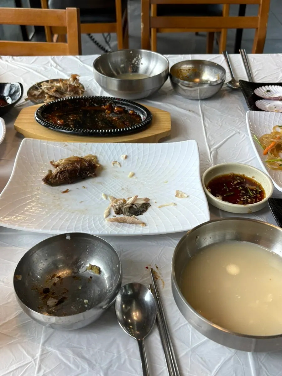 A bowl of Chodang sundubu with soy sauce