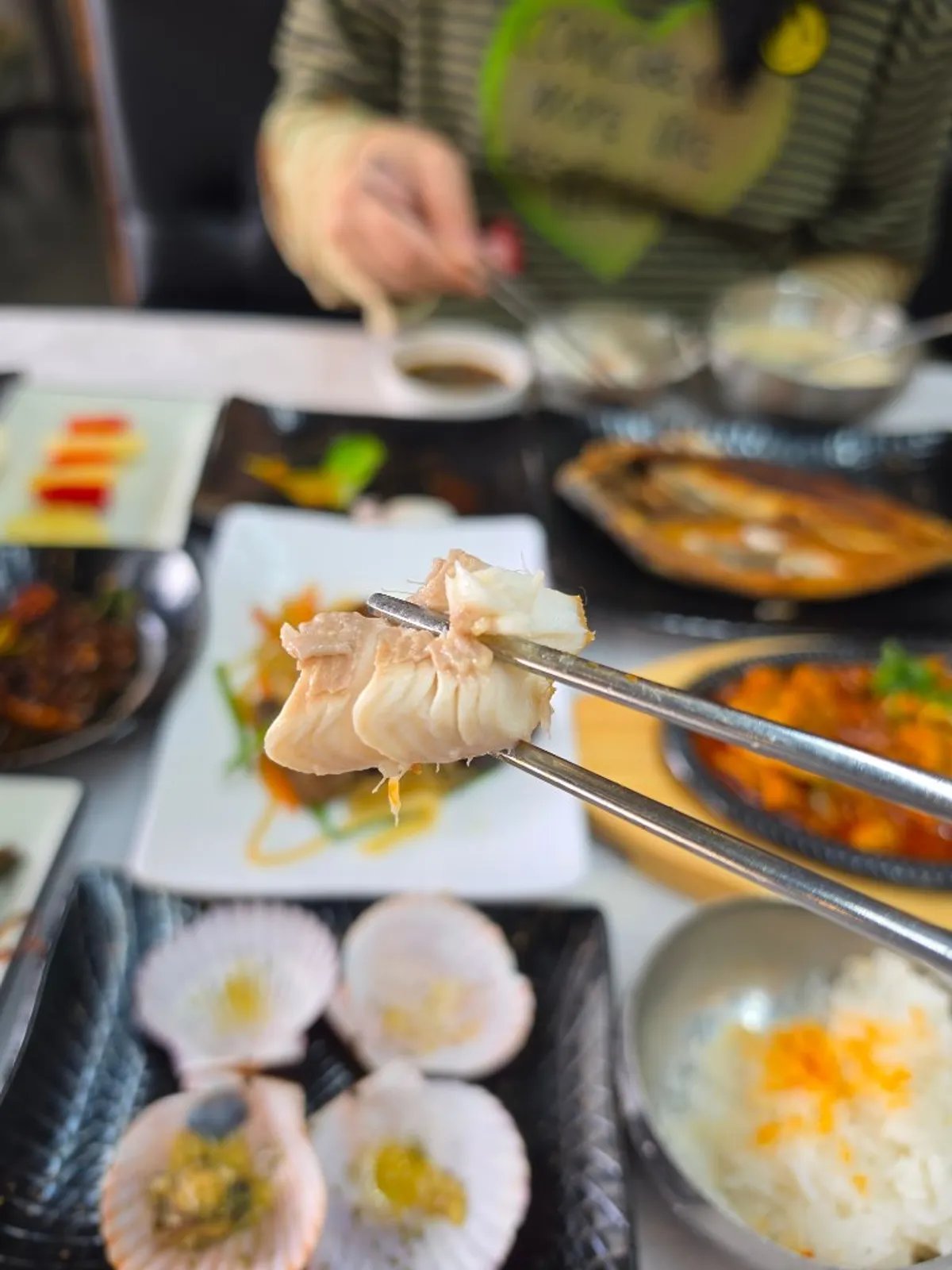 Thick, nutty grilled fish