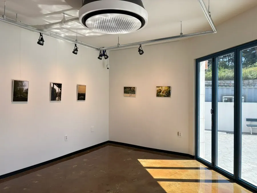 Interior of Gangneung Sand Main Branch with exhibits and photo space