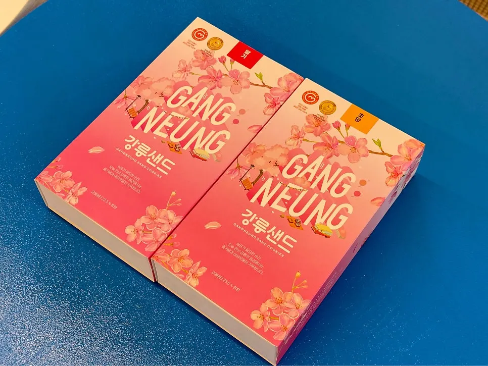 Cherry blossom concept Gangneung Sand packaging box