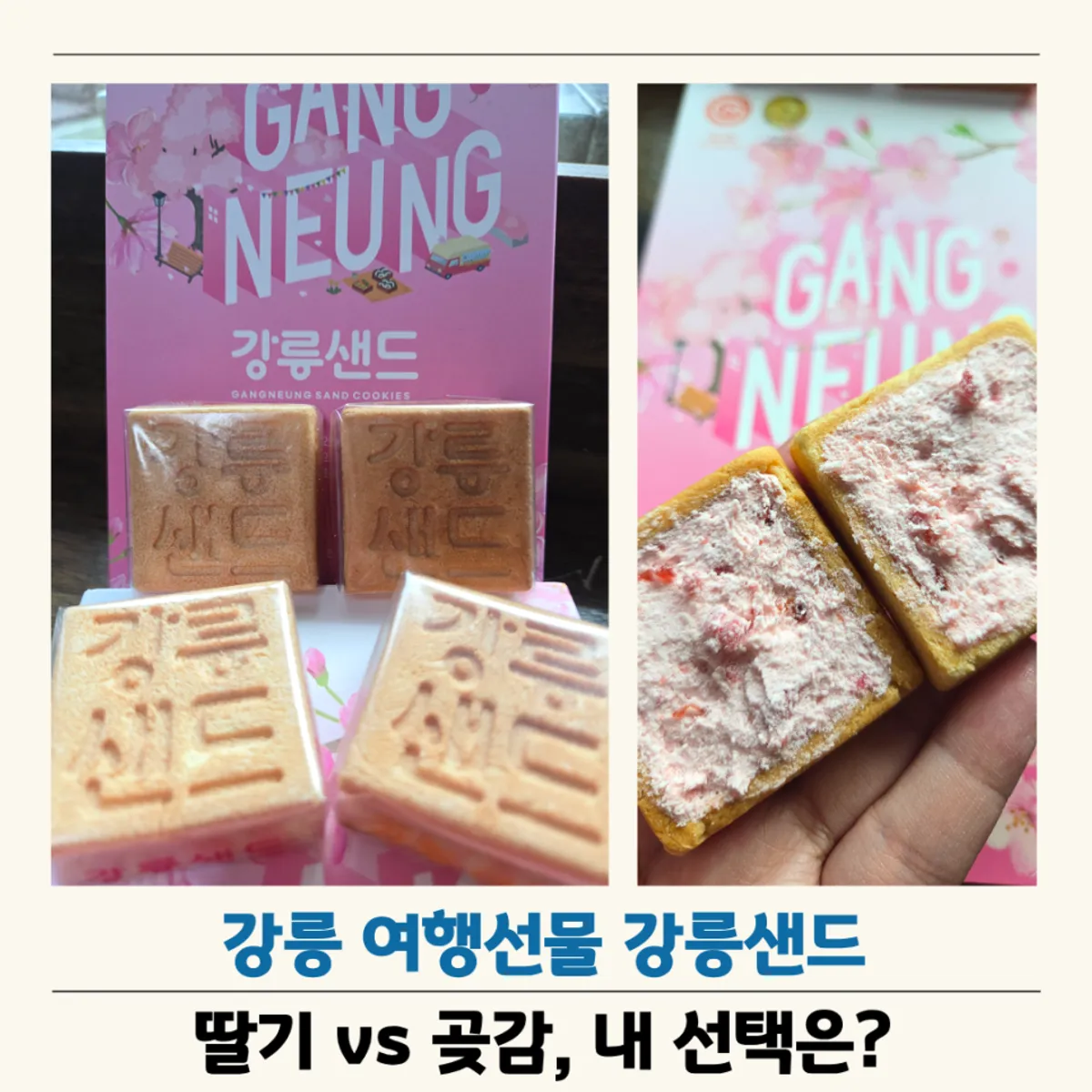 Gangneung Sand strawberry and persimmon flavor gift boxes
