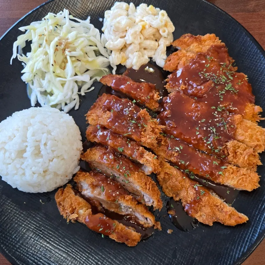 Breakfast handmade pork cutlet and luggage storage near Gangneung Station at Gukbap Cafe Pick Up To You