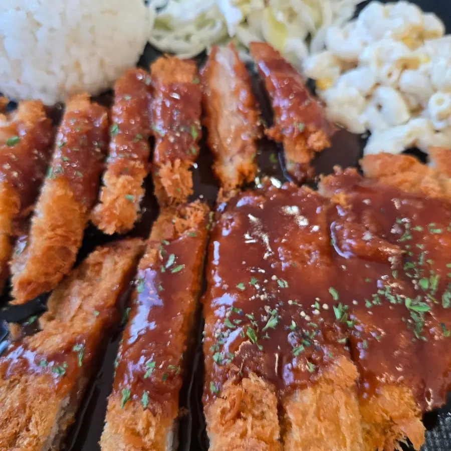 Breakfast handmade pork cutlet and luggage storage near Gangneung Station at Gukbap Cafe Pick Up To You