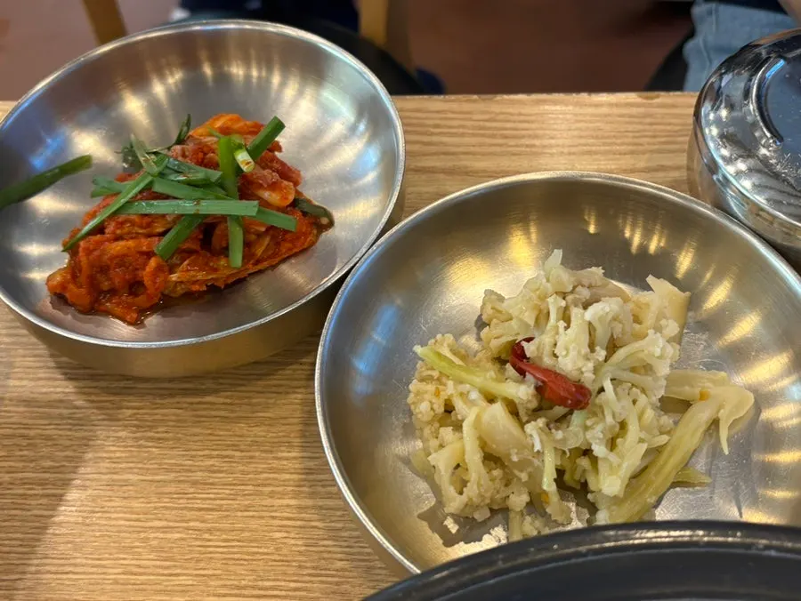 정은숙초당순두부 반찬 한 상