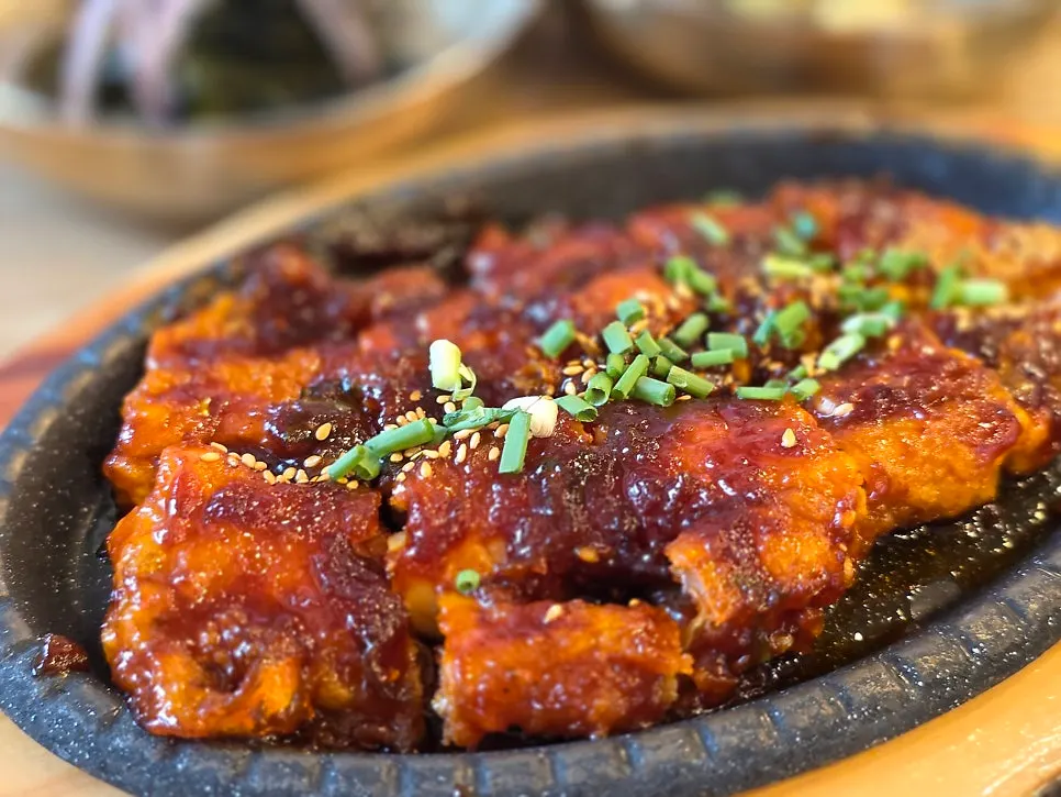 A spoonful of silky soft tofu