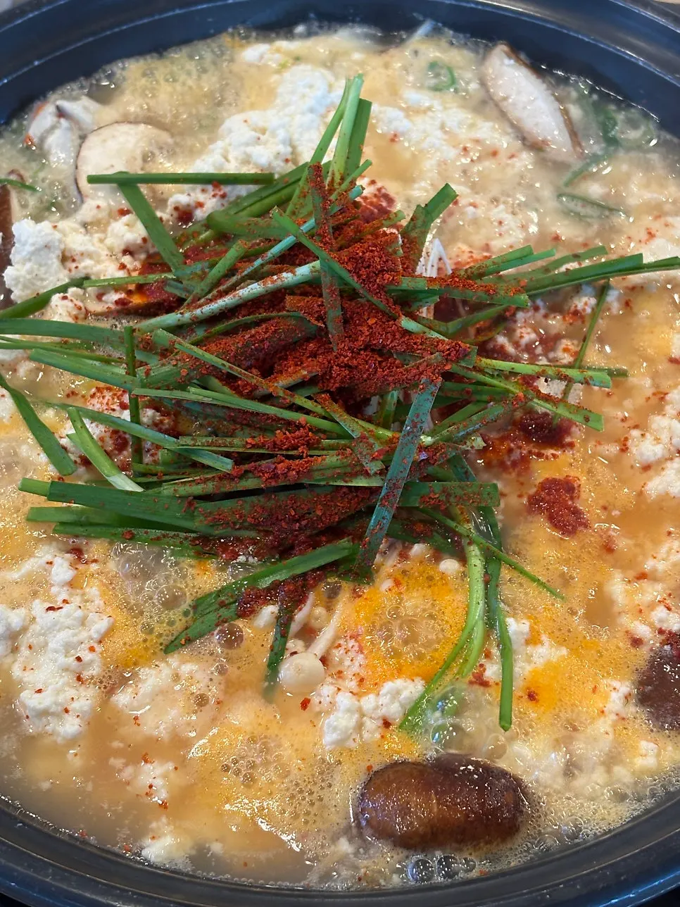 정은숙초당순두부 두부삼합 접시