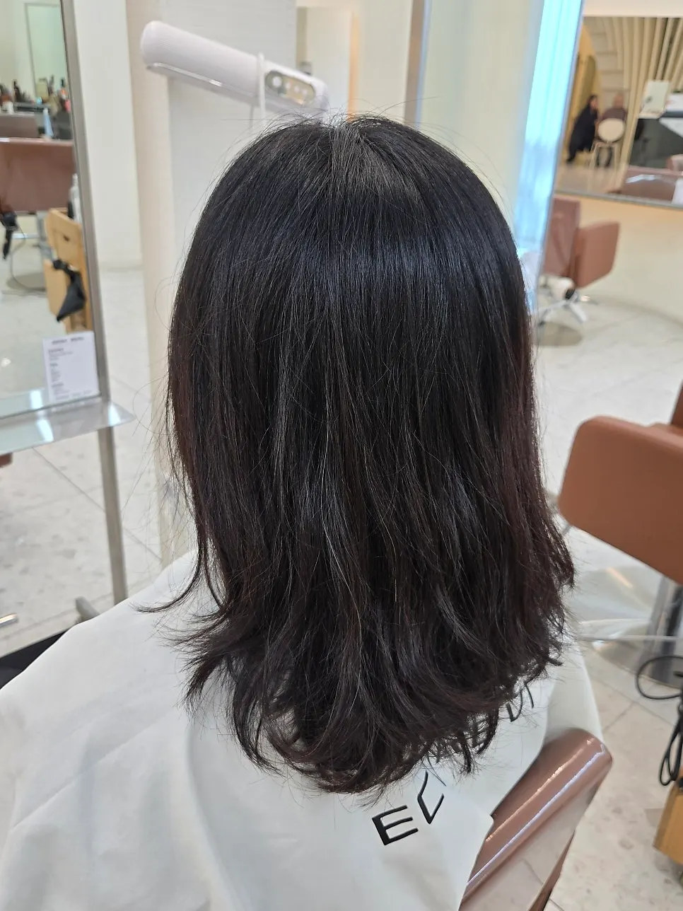 볼륨매직 후 헤어 라인
