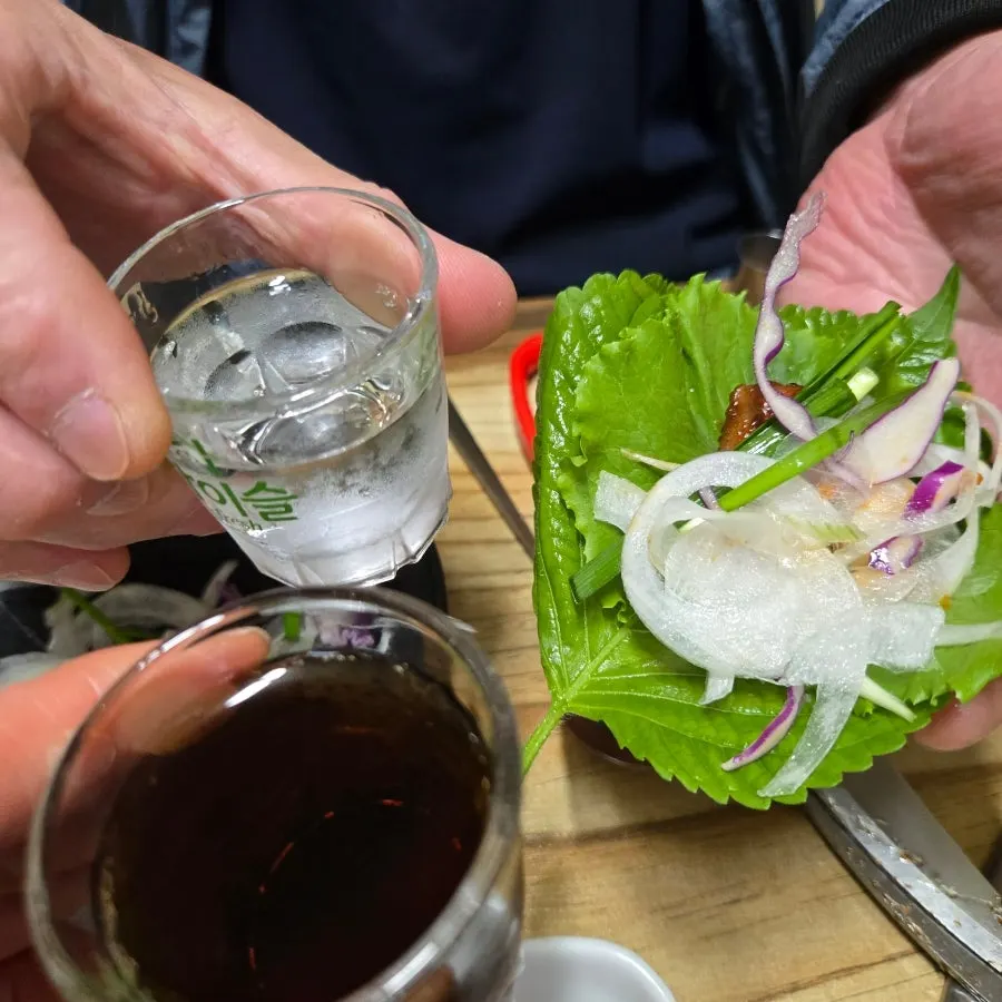 A piece of sweet and savory marinated pork rib