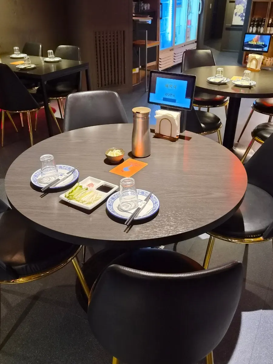 Exotic interior of the Gang's Duck dining hall