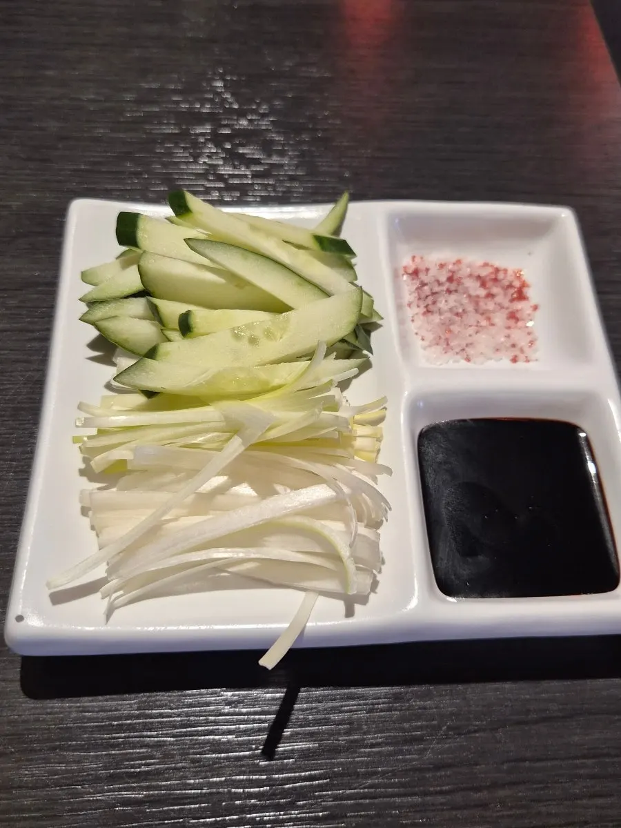 Gang's Duck pickled radish with a hint of yuzu aroma