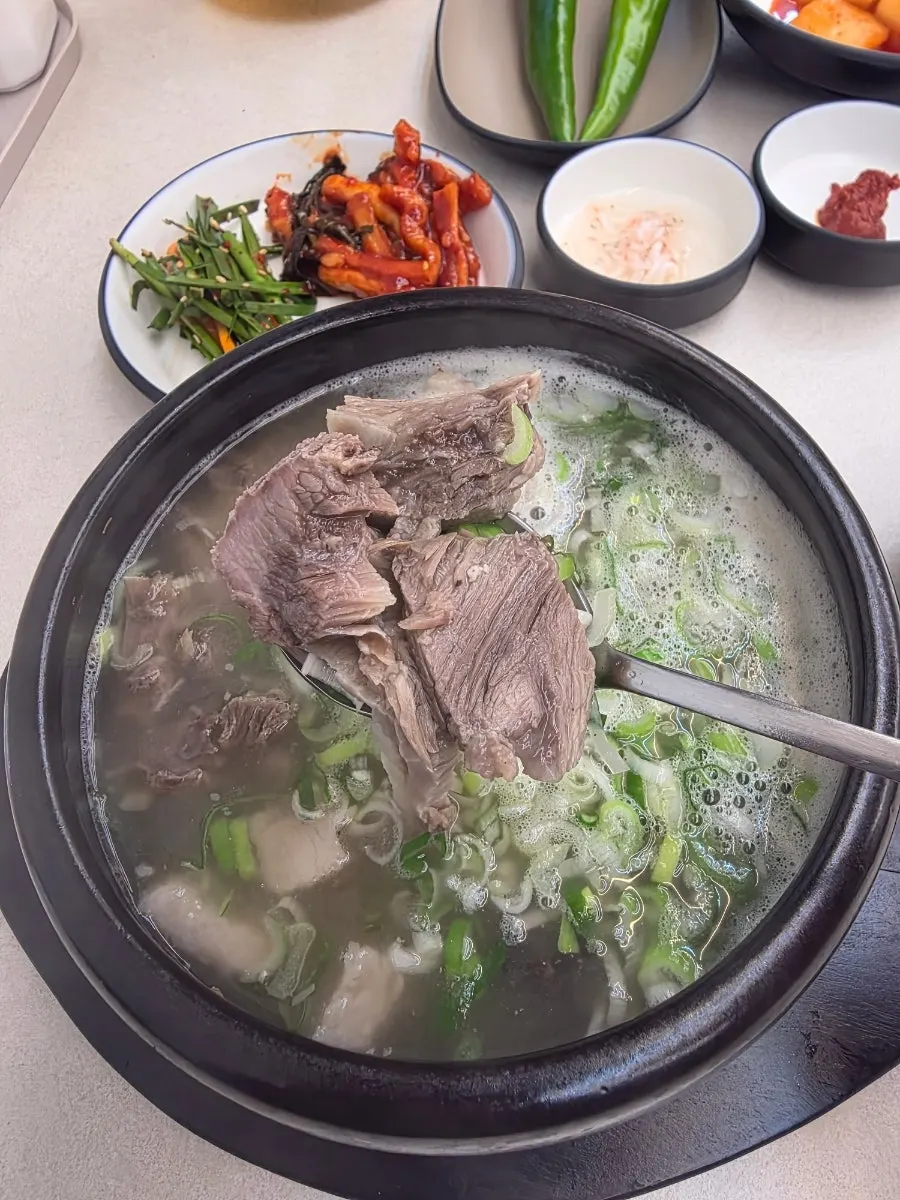 고기가 푸짐하게 담긴 순대국 한 그릇