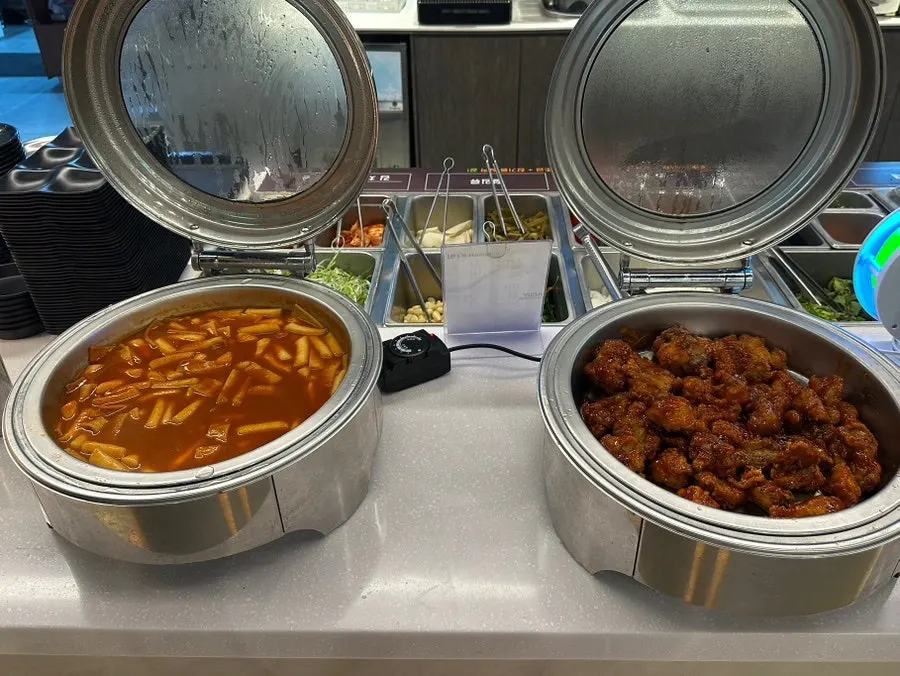 Sauce station for making your own dipping sauces