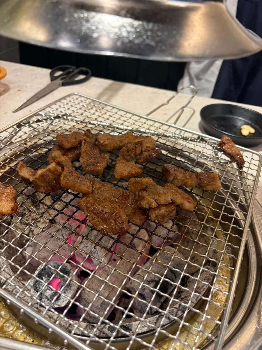 Golden-brown grilled pork belly