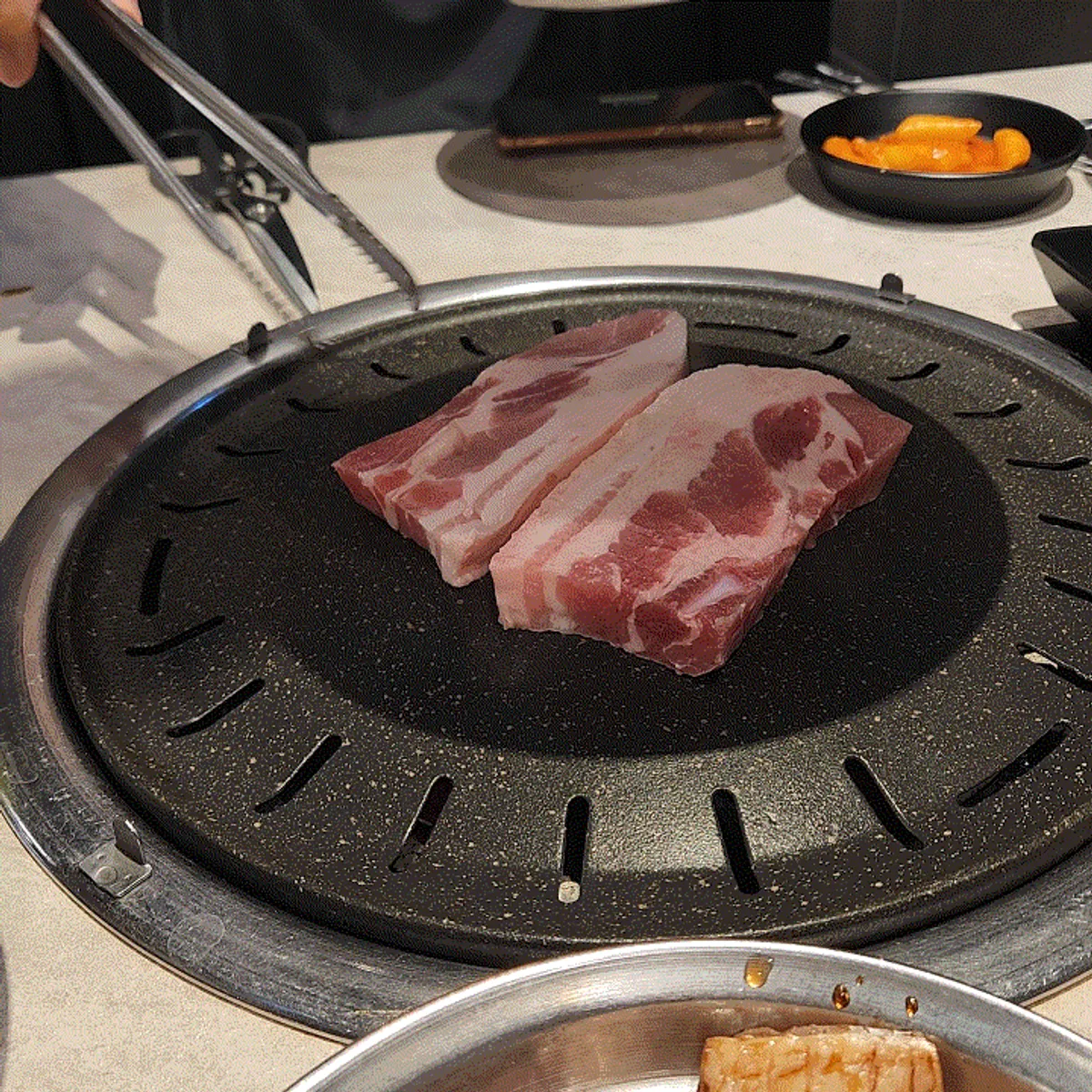 Featured photo of the all-you-can-eat meat spread at Gankeun Galbi Seongseo Branch