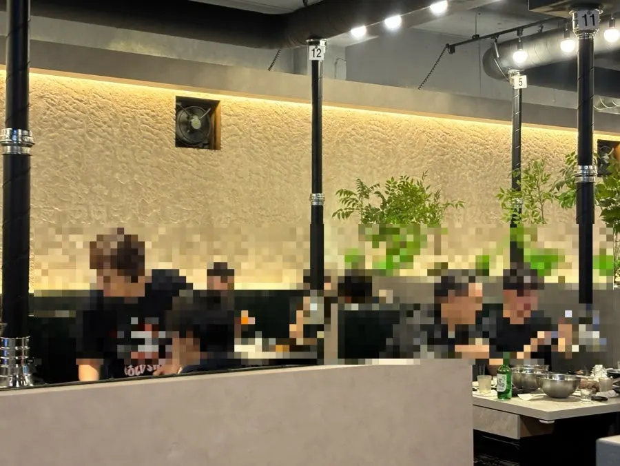 간큰갈비 성서점 룸 좌석