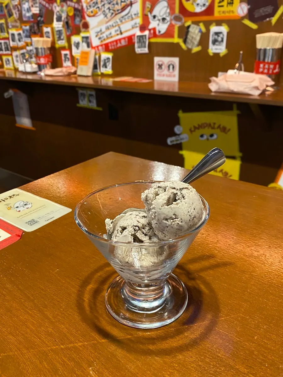 Cookies-and-cream ice cream redeemed with 10 coins
